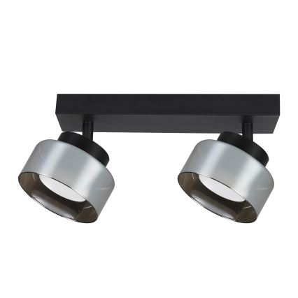 Brilagi - LED RGB+CCT dimbare spot AURA LUX 2xGX53/14W/230V 2700–6500K Wi‑Fi Tuya zwart/rook