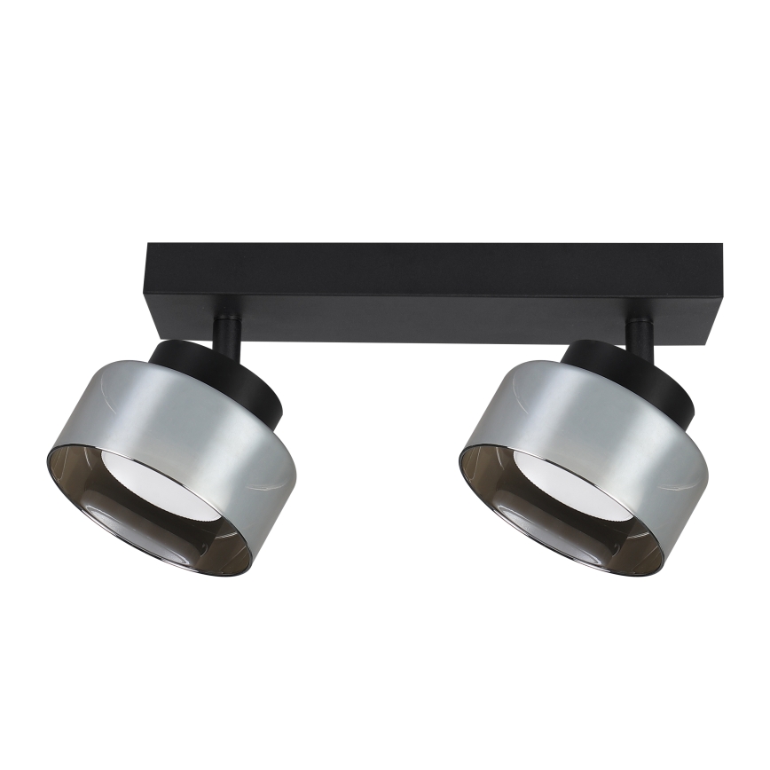 Brilagi - LED RGB+CCT dimbare spot AURA LUX 2xGX53/14W/230V 2700–6500K Wi‑Fi Tuya zwart/rook