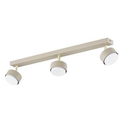 Brilagi - Dimbare LED RGB+CCT MONO spotlamp 3xGX53/14W/230V 2700-6500K Wi-Fi Tuya beige