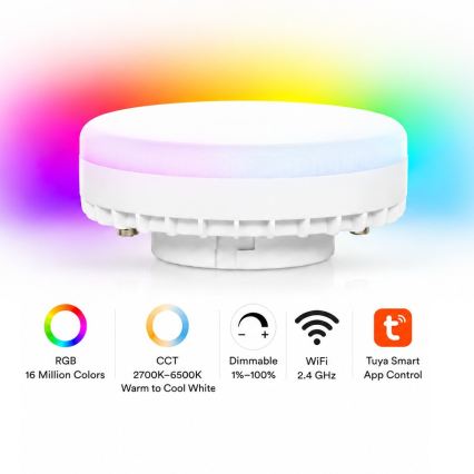 Brilagi - LED RGB+CCT dimbare spot MONO 3x GX53/14W/230V 2700-6500K Wi-Fi Tuya zwart