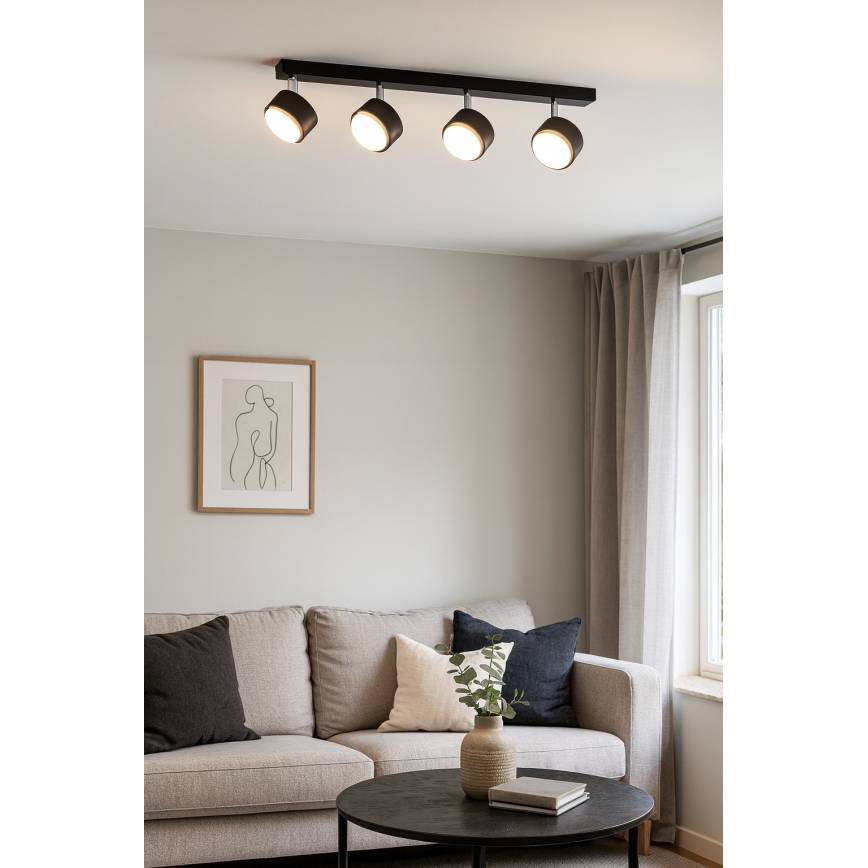 Brilagi - LED RGB+CCT dimbare spot MONO 4xGX53/14W/230V 2700-6500K Wi-Fi Tuya zwart