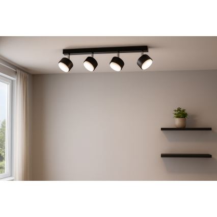 Brilagi - LED RGB+CCT dimbare spot MONO 4xGX53/14W/230V 2700-6500K Wi-Fi Tuya zwart
