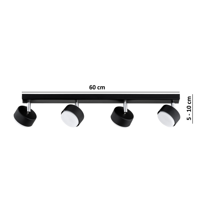 Brilagi - LED RGB+CCT dimbare spot MONO 4xGX53/14W/230V 2700-6500K Wi-Fi Tuya zwart