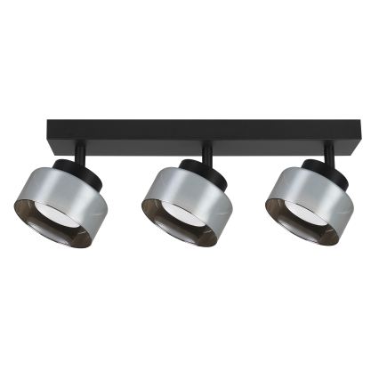 Brilagi - LED RGB+CCT dimbare spot AURA LUX 3xGX53/14W/230V 2700-6500K Wi-Fi Tuya zwart/rookglas