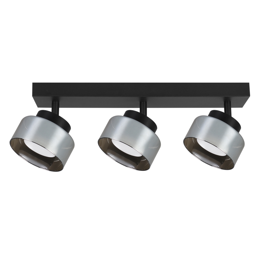 Brilagi - LED RGB+CCT dimbare spot AURA LUX 3xGX53/14W/230V 2700-6500K Wi-Fi Tuya zwart/rookglas