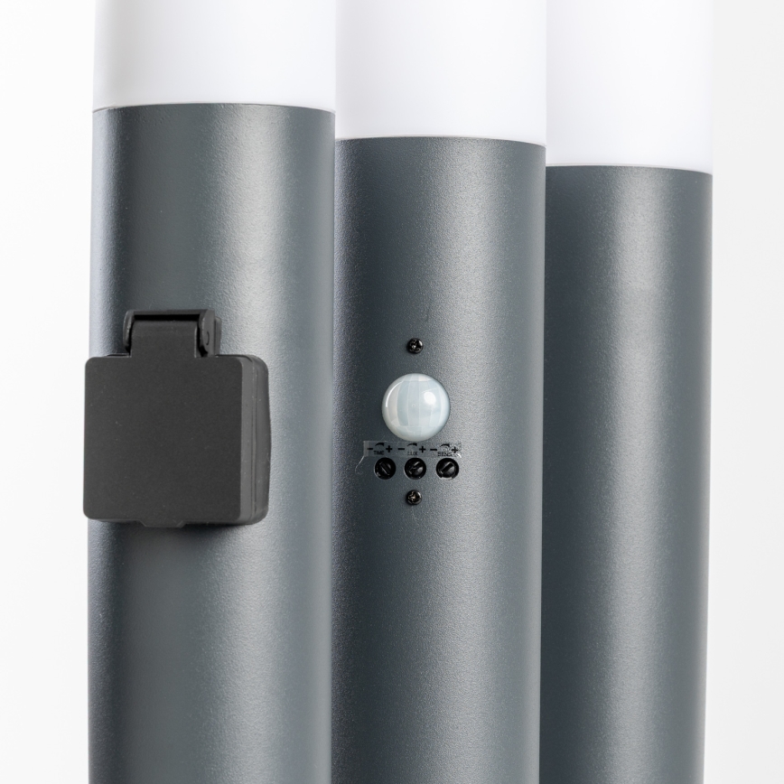 BRILAGI - LED RGBW Dimbare buitenlamp ELIA 1xE27/6,5W/230V 2700-6500K IP44 Wi-Fi 50 cm antraciet