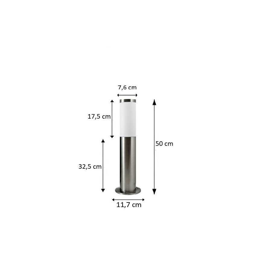 BRILAGI - LED RGBW Dimbare buitenlamp ELIA 1xE27/6,5W/230V 2700-6500K IP44 Wi-Fi 50 cm mat chroom