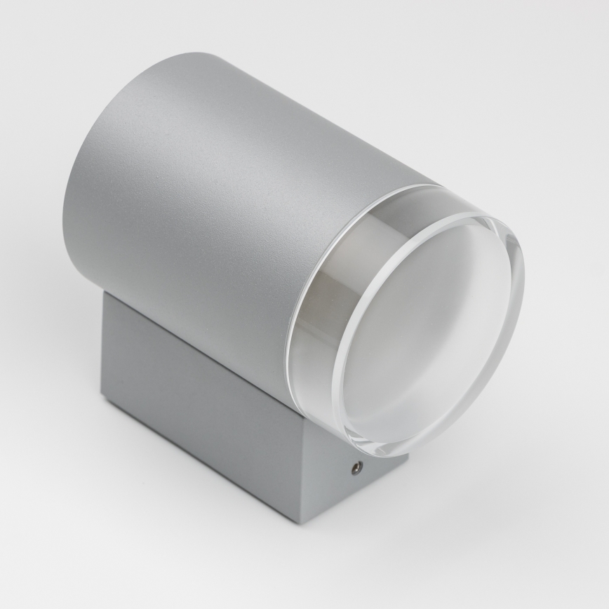 Brilagi - LED RGBW dimbare buitenwandlamp MATERA 1xGU10/4,8W/230V 3000K IP54 grijs + afstandsbediening
