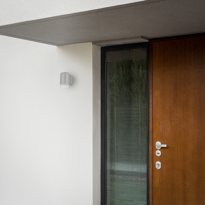 Brilagi - LED RGBW dimbare buitenwandlamp MATERA 1xGU10/4,8W/230V 3000K IP54 grijs + afstandsbediening