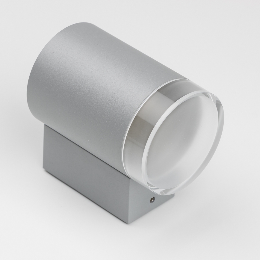 Brilagi - LED RGBW dimbare buitenwandlamp MATERA 1xGU10/6W/230V 3000K IP54 grijs + afstandsbediening