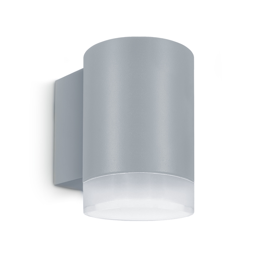 Brilagi - LED RGBW dimbare buitenwandlamp MATERA 1xGU10/6W/230V 3000K IP54 grijs + afstandsbediening