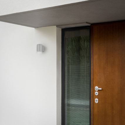 Brilagi - LED RGBW dimbare buitenwandlamp MATERA 1xGU10/6W/230V 3000K IP54 grijs + afstandsbediening