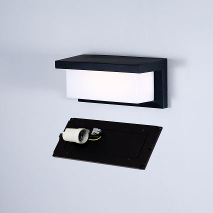 Brilagi - LED RGBW dimbare buitenwandlamp BRICKY 1xE27/15W/230V 2700-6500K IP54 zwart
