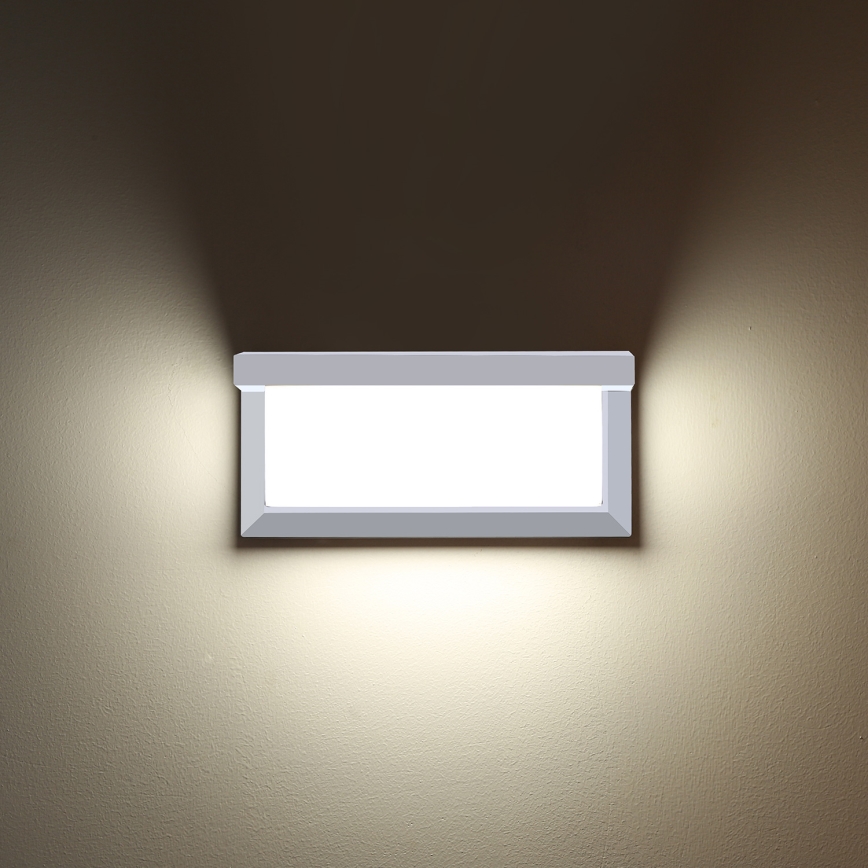 Brilagi - LED RGBW dimbare buitenwandlamp BRICKY 1xE27/9W/230V 2700-6500K IP54 wit