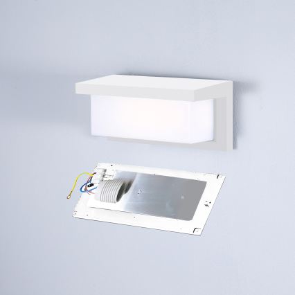 Brilagi - LED RGBW dimbare buitenwandlamp BRICKY 1xE27/9W/230V 2700-6500K IP54 wit