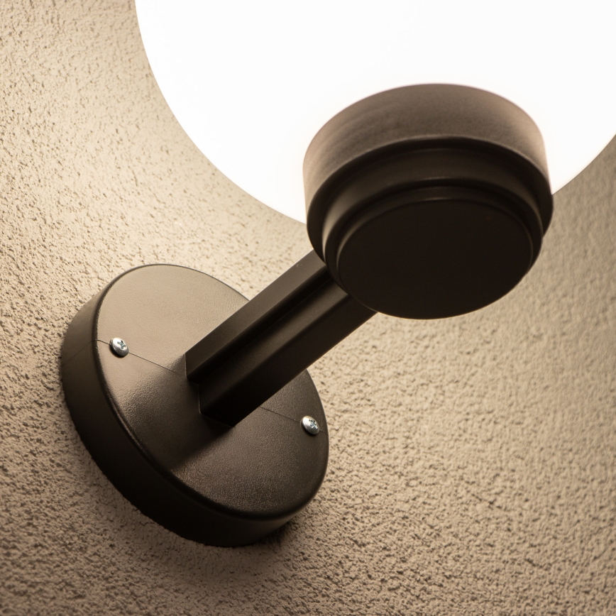 Brilagi - LED RGBW dimbare buitenwandlamp HARBOR 1xE27/9W/230V 2700-6500K IP33 antraciet/wit