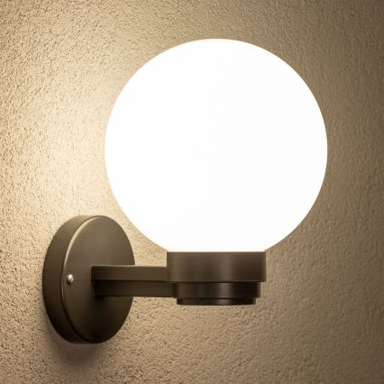 Brilagi - LED RGBW dimbare buitenwandlamp HARBOR 1xE27/9W/230V 2700-6500K IP33 antraciet/wit