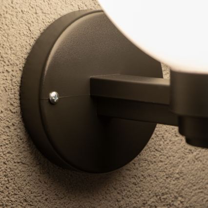 Brilagi - LED RGBW dimbare buitenwandlamp HARBOR 1xE27/9W/230V 2700-6500K IP33 antraciet/wit