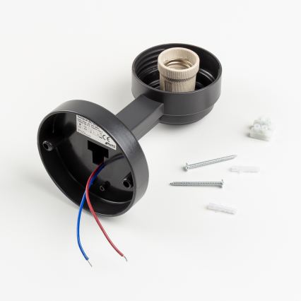 Brilagi - LED RGBW dimbare buitenwandlamp HARBOR 1xE27/9W/230V 2700-6500K IP33 antraciet/wit