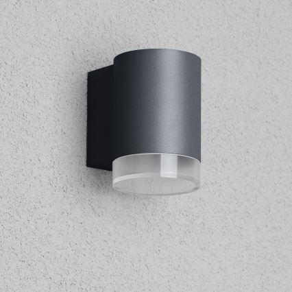 Brilagi - LED RGBW dimbare buitenwandlamp MATERA 1xGU10/4,8W/230V 3000K IP54 antraciet + afstandsbediening