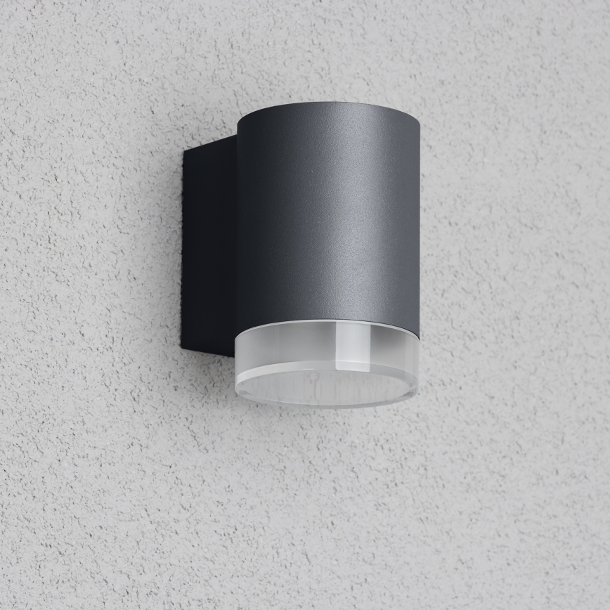 Brilagi - LED RGBW dimbare buitenwandlamp MATERA 1xGU10/4,8W/230V 3000K IP54 antraciet + afstandsbediening