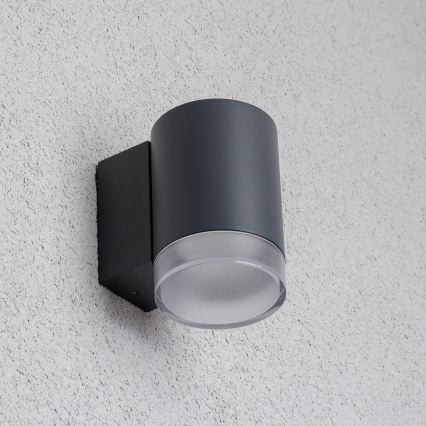 Brilagi - LED RGBW dimbare buitenwandlamp MATERA 1xGU10/4,8W/230V 3000K IP54 antraciet + afstandsbediening