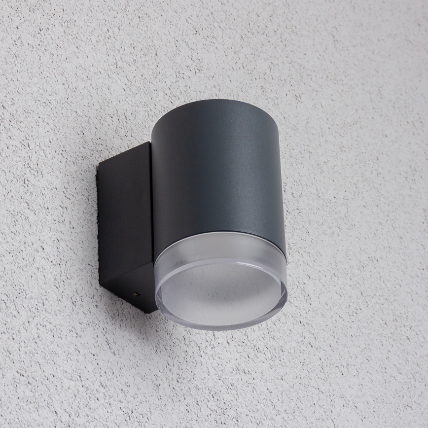 Brilagi - LED RGBW dimbare buitenwandlamp MATERA 1xGU10/4,8W/230V 3000K IP54 antraciet + afstandsbediening