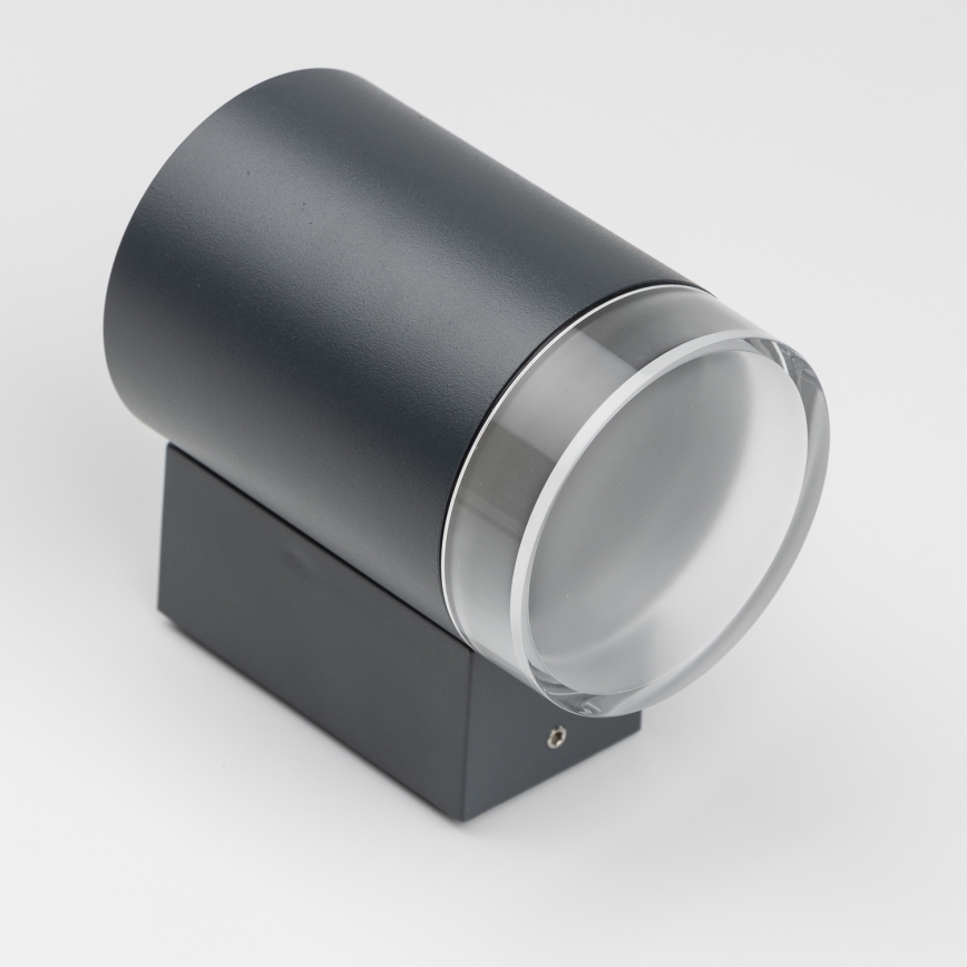 Brilagi - LED RGBW dimbare buitenwandlamp MATERA 1xGU10/4,8W/230V 3000K IP54 antraciet + afstandsbediening