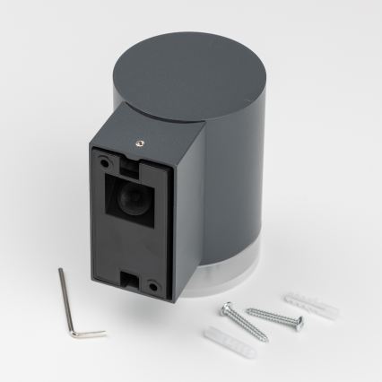 Brilagi - LED RGBW dimbare buitenwandlamp MATERA 1xGU10/4,8W/230V 3000K IP54 antraciet + afstandsbediening