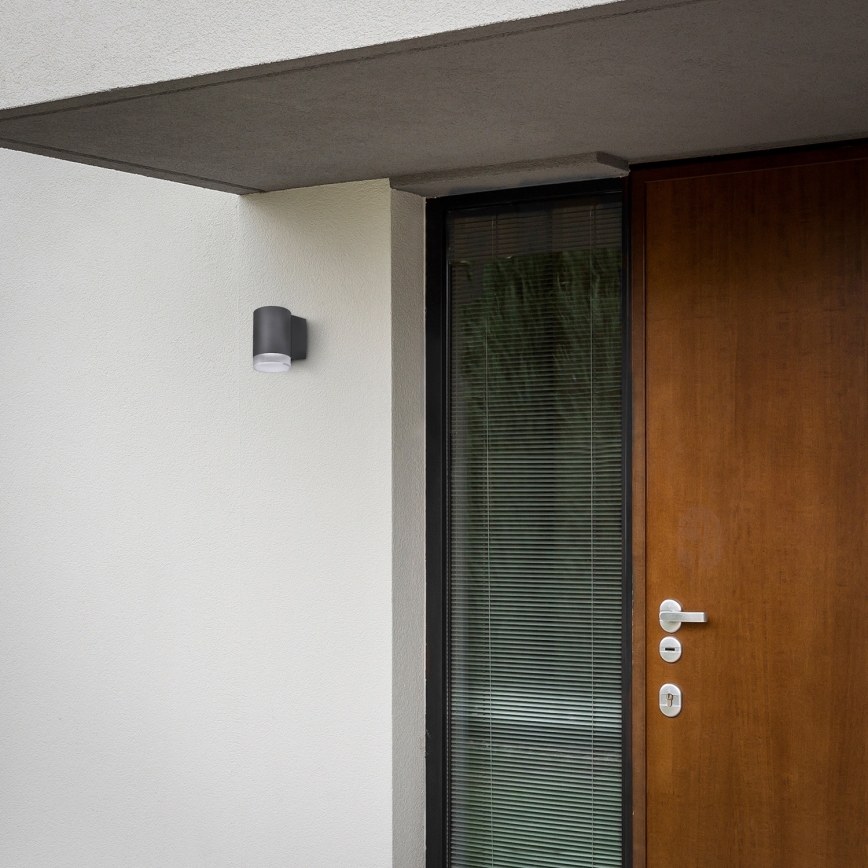 Brilagi - LED RGBW dimbare buitenwandlamp MATERA 1xGU10/4,8W/230V 3000K IP54 antraciet + afstandsbediening
