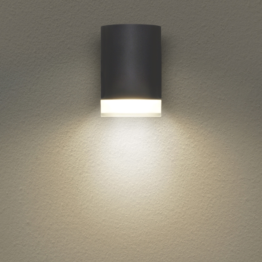 Brilagi - LED RGBW dimbare buitenwandlamp MATERA 1xGU10/4,8W/230V 3000K IP54 antraciet + afstandsbediening