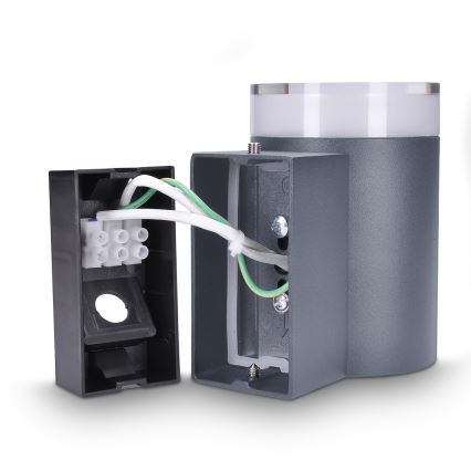 Brilagi - LED RGBW dimbare buitenwandlamp MATERA 1xGU10/4,8W/230V 3000K IP54 antraciet + afstandsbediening