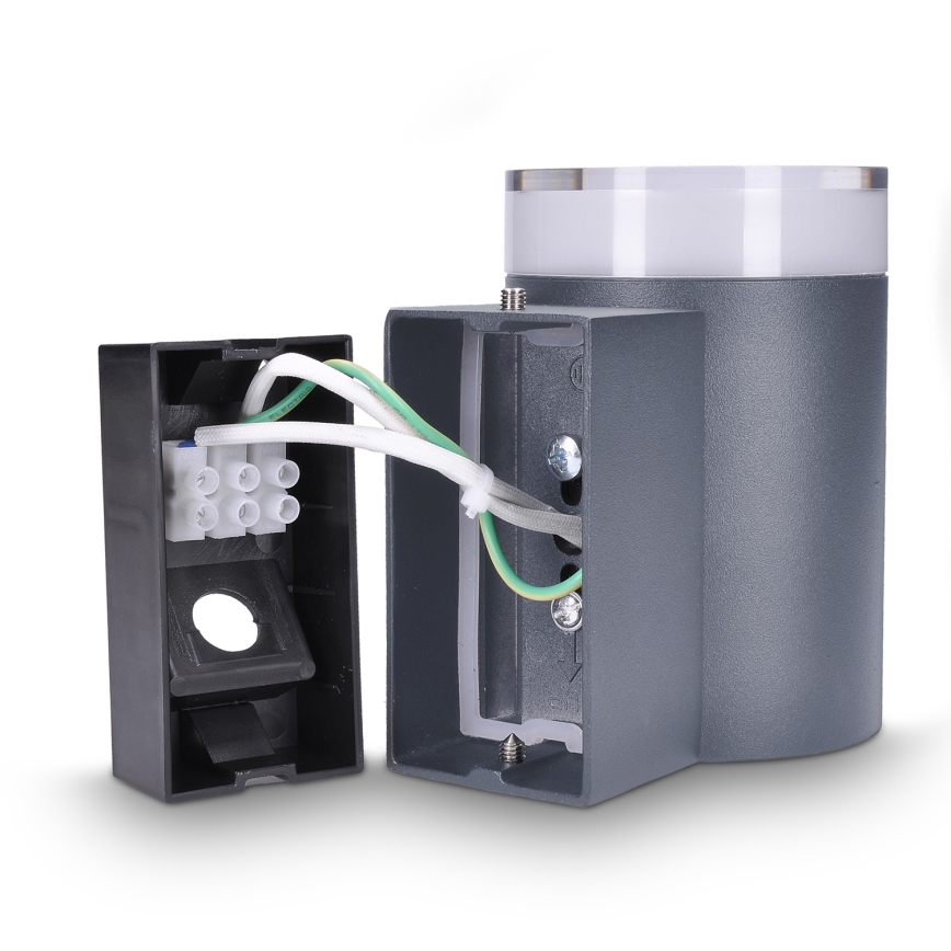 Brilagi - LED RGBW dimbare buitenwandlamp MATERA 1xGU10/4,8W/230V 3000K IP54 antraciet + afstandsbediening