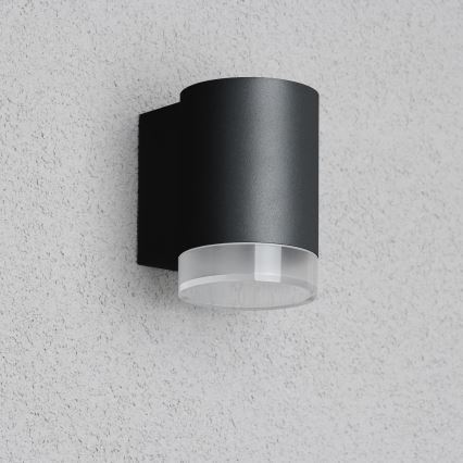 Brilagi - LED RGBW dimbare buitenwandlamp MATERA 1xGU10/4,8W/230V 3000K IP54 zwart + afstandsbediening