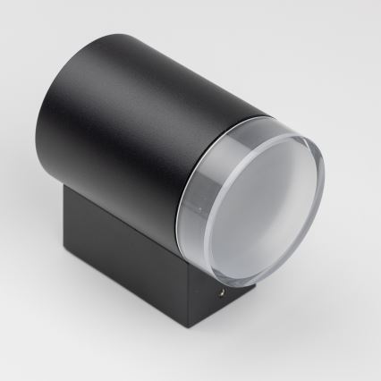 Brilagi - LED RGBW dimbare buitenwandlamp MATERA 1xGU10/4,8W/230V 3000K IP54 zwart + afstandsbediening