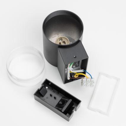Brilagi - LED RGBW dimbare buitenwandlamp MATERA 1xGU10/4,8W/230V 3000K IP54 zwart + afstandsbediening