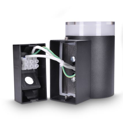 Brilagi - LED RGBW dimbare buitenwandlamp MATERA 1xGU10/4,8W/230V 3000K IP54 zwart + afstandsbediening