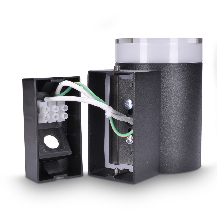 Brilagi - LED RGBW dimbare buitenwandlamp MATERA 1xGU10/4,8W/230V 3000K IP54 zwart + afstandsbediening