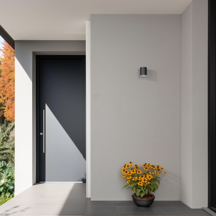 Brilagi - LED RGBW dimbare buitenwandlamp MATERA 1xGU10/6W/230V 3000K IP54 antraciet + afstandsbediening