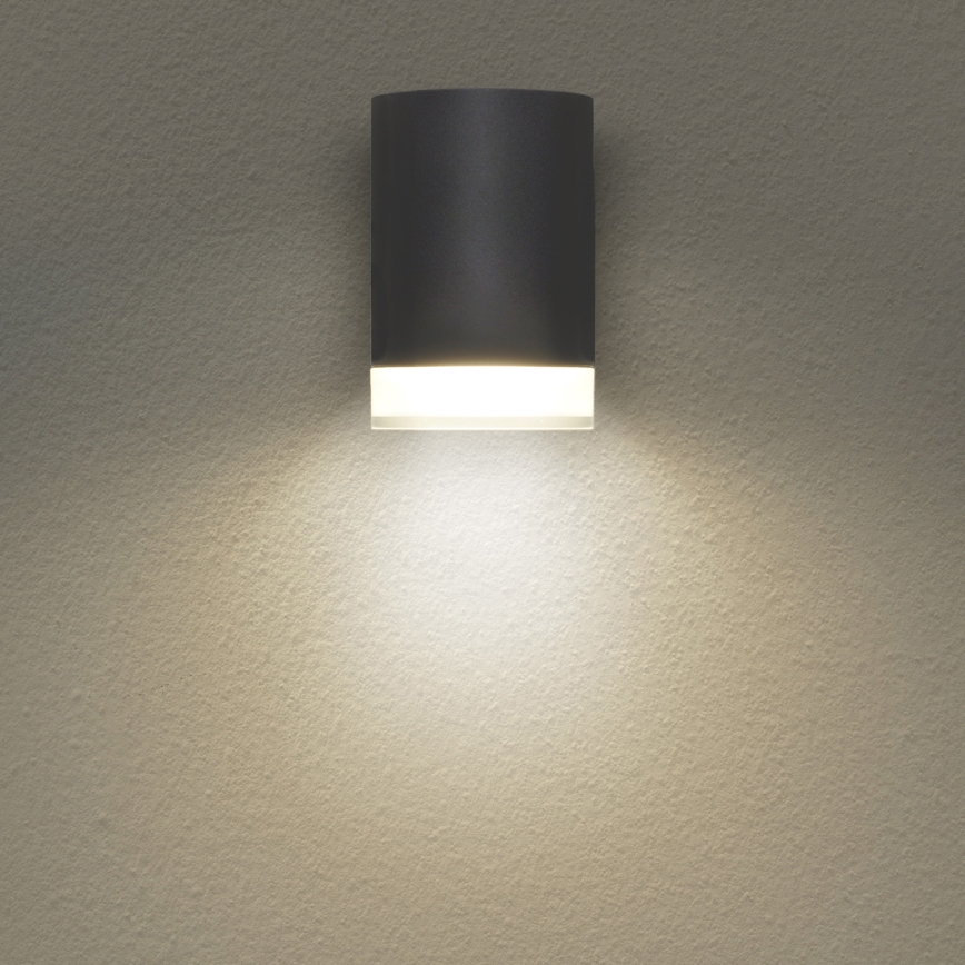 Brilagi - LED RGBW dimbare buitenwandlamp MATERA 1xGU10/6W/230V 3000K IP54 antraciet + afstandsbediening