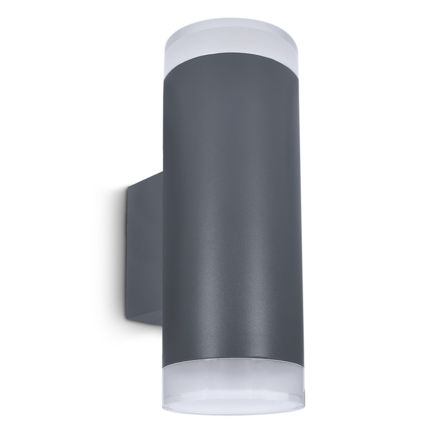 Brilagi - LED RGBW dimbare buitenwandlamp MATERA 2xGU10/4,8W/230V 3000K IP54 antraciet + afstandsbediening
