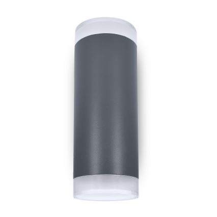 Brilagi - LED RGBW dimbare buitenwandlamp MATERA 2xGU10/4,8W/230V 3000K IP54 antraciet + afstandsbediening