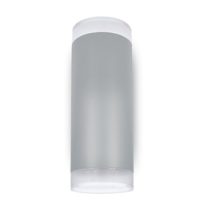 Brilagi - LED RGBW dimbare buitenwandlamp MATERA 2xGU10/4,8W/230V 3000K IP54 grijs + afstandsbediening
