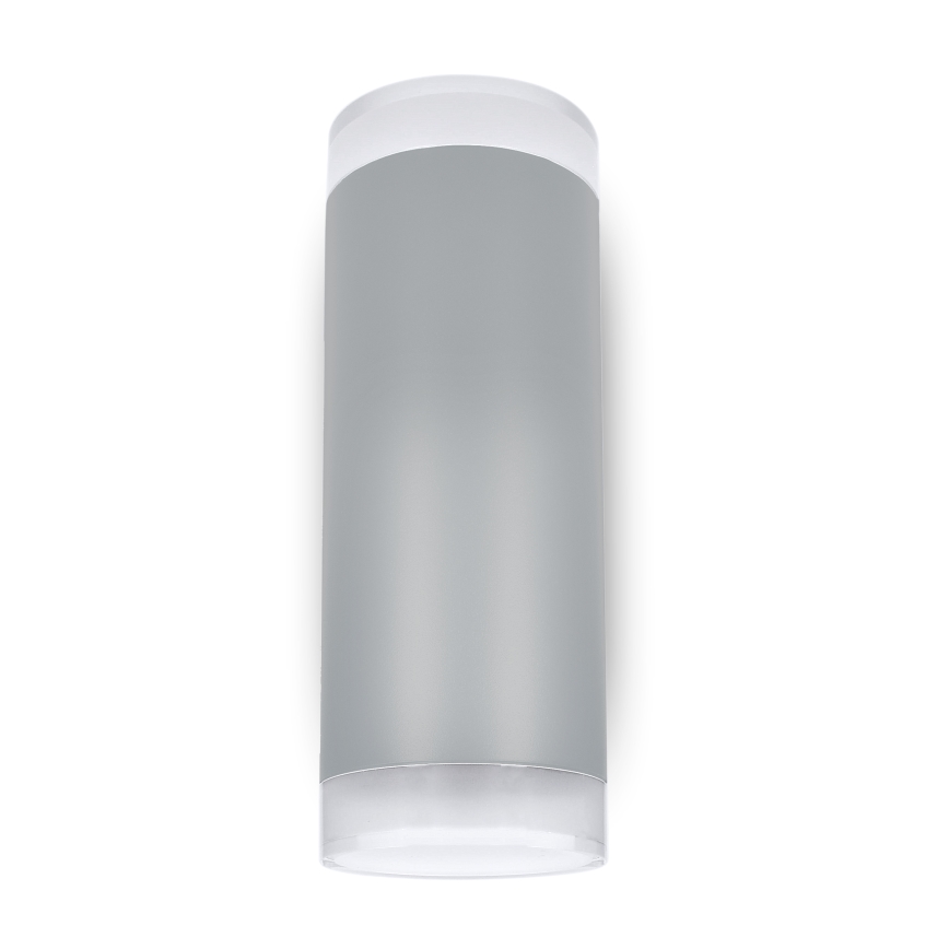 Brilagi - LED RGBW dimbare buitenwandlamp MATERA 2xGU10/4,8W/230V 3000K IP54 grijs + afstandsbediening