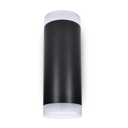 Brilagi - LED RGBW dimbare buitenwandlamp MATERA 2xGU10/4,8W/230V 3000K IP54 zwart + afstandsbediening