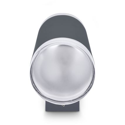 Brilagi - LED RGBW dimbare buitenwandlamp MATERA 2xGU10/6W/230V 3000K IP54 antraciet + afstandsbediening