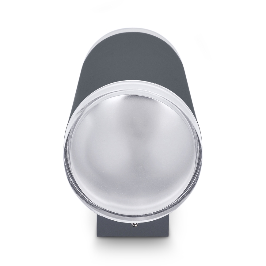 Brilagi - LED RGBW dimbare buitenwandlamp MATERA 2xGU10/6W/230V 3000K IP54 antraciet + afstandsbediening