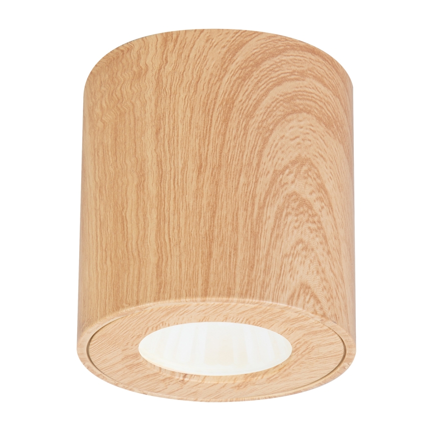 Brilagi - LED RGBW dimbare badkamerarmatuur MIA 1xGU10/4,8W/230V 3000K 84x80 mm eikenlook IP44 + afstandsbediening