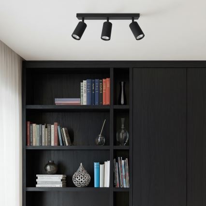 Brilagi - LED RGBW dimbare spot SELE MODERN 3xGU10/4,8W/230V 3000K zwart + afstandsbediening