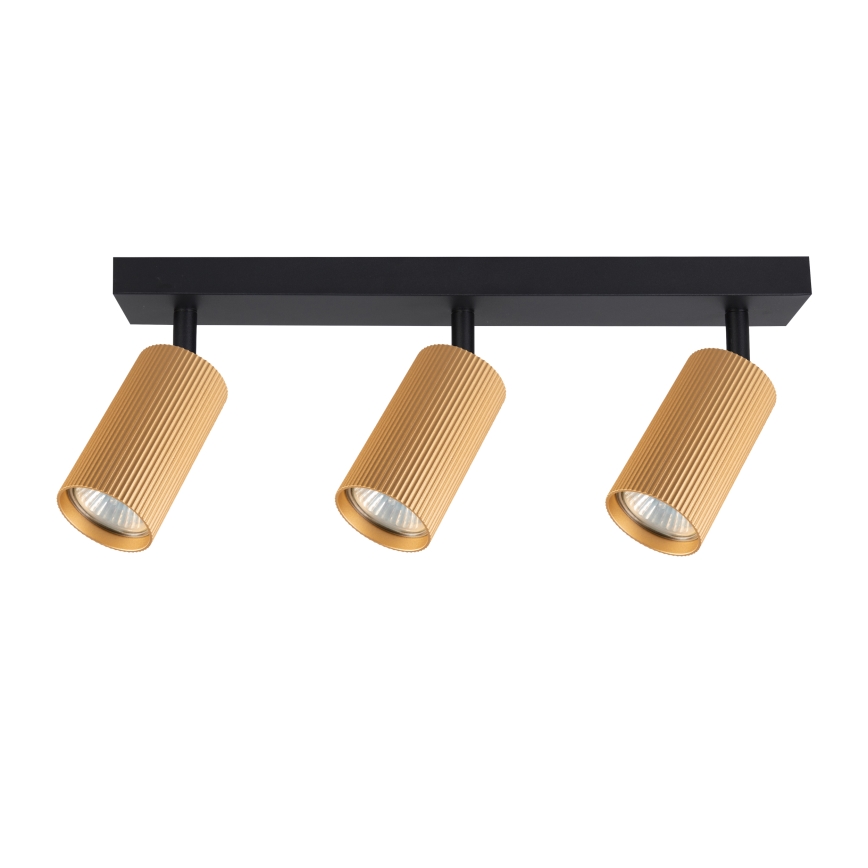 Brilagi - LED RGBW dimbare spot SELE MODERN 3xGU10/4,8W/230V 3000K goud + afstandsbediening